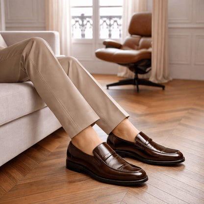 Mocassins Vernis Homme en Simili Cuir - Classe
