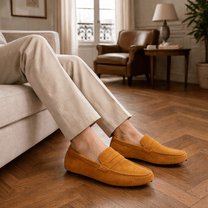 Mocassins Homme en Daim Souple