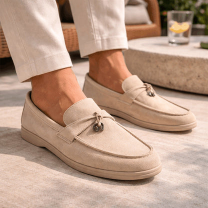 Mocassins Femme Daim avec Nœud – Confort et Raffinement