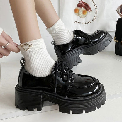Chaussures Mocassins Femme à Semelles Épaisses