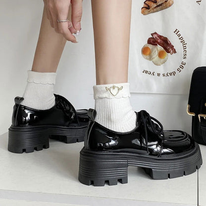 Chaussures Mocassins Femme à Semelles Épaisses