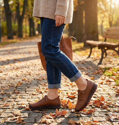 OrthoChic™ - Mocassins Orthopédiques Ultra-Légers Femme