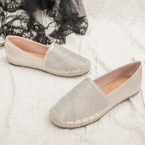 Espadrilles Femme Brillantes – Slip-On À Strass