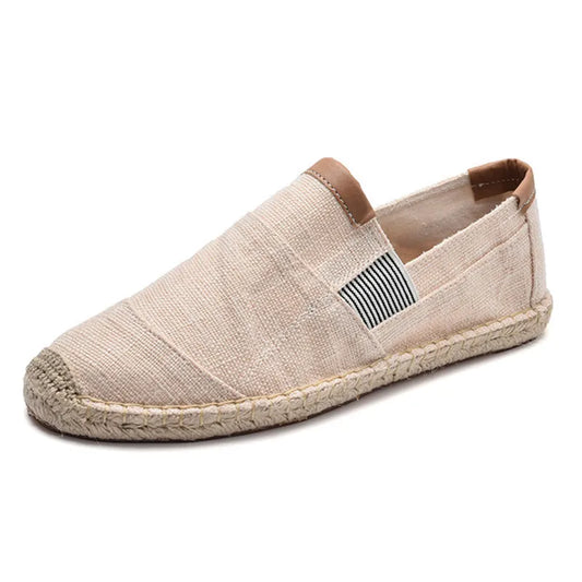 Espadrilles Homme Toile – Semelle Tressée Unie