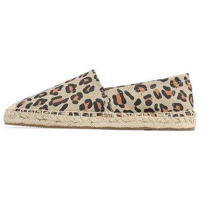 Espadrilles Femme Toile Imprimé Animalier – Ballerines Slip-On