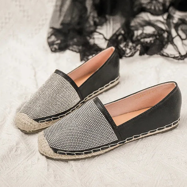 Espadrilles Femme Brillantes – Slip-On À Strass