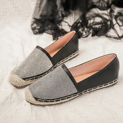 Espadrilles Femme Brillantes – Slip-On À Strass