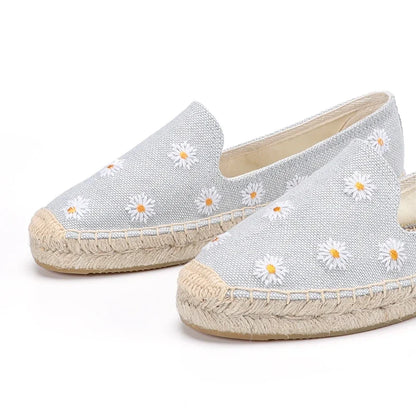 Espadrilles Femme – Motif Marguerites