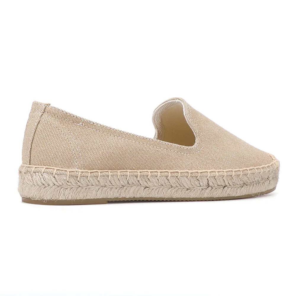 Espadrilles Femme – Modèle Naturel Uni