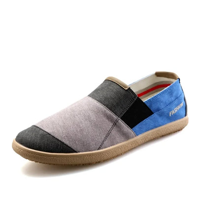 Espadrilles Homme Toile – Patchwork Cousu Slip-On