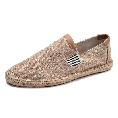 Espadrilles Homme Toile – Semelle Tressée Unie