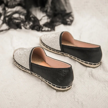 Espadrilles Femme Brillantes – Slip-On À Strass
