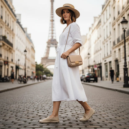 Espadrilles Femme – Modèle Naturel Uni