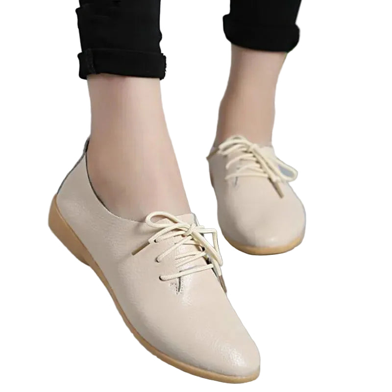 Mocassins Derbies Femme en Cuir