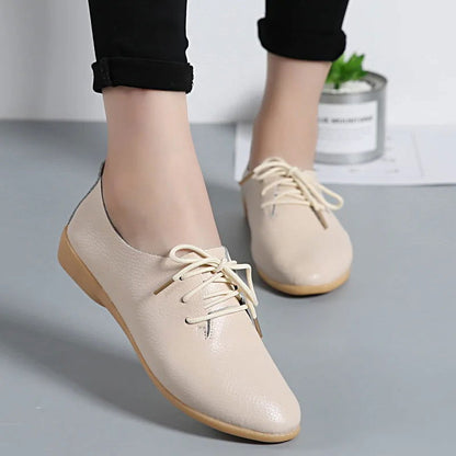 Mocassins Derbies Femme en Cuir