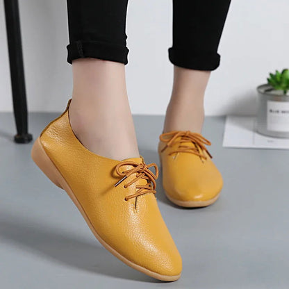 Mocassins Derbies Femme en Cuir