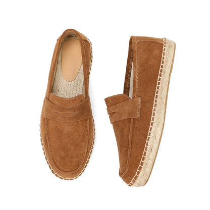 Mocassins Espadrilles en Daim - Confort et Décontractée