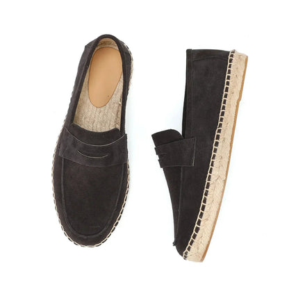 Mocassins Espadrilles en Daim - Confort et Décontractée