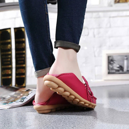 Mocassins Femme Chic avec Nœud Décoratif