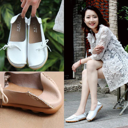 Mocassins Femme Chic avec Nœud Décoratif