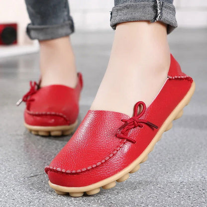 Mocassins Femme Chic avec Nœud Décoratif