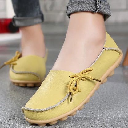 Mocassins Femme Chic avec Nœud Décoratif