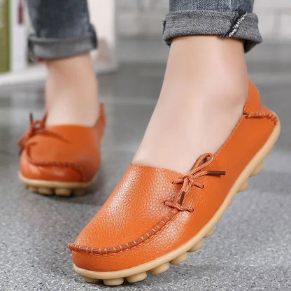 Mocassins Femme Chic avec Nœud Décoratif
