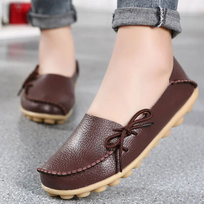 Mocassins Femme Chic avec Nœud Décoratif
