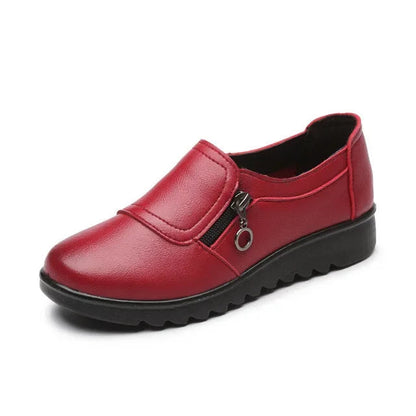 Mocassins Femme Confort à Fermeture Zippée