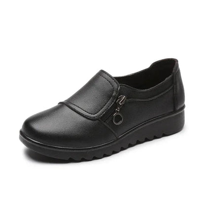 Mocassins Femme Confort à Fermeture Zippée