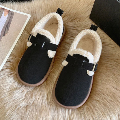Mocassins Femme Doublés en Fourrure – Chaleur et Confort