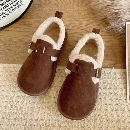 Mocassins Femme Doublés en Fourrure – Chaleur et Confort