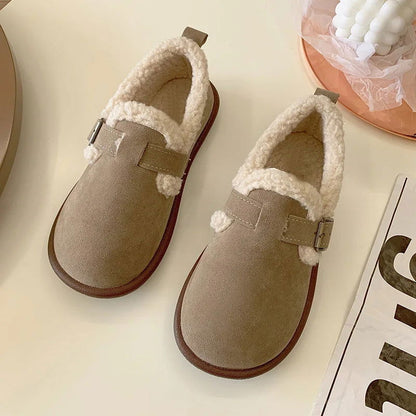 Mocassins Femme Doublés en Fourrure – Chaleur et Confort