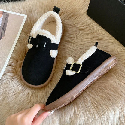Mocassins Femme Doublés en Fourrure – Chaleur et Confort
