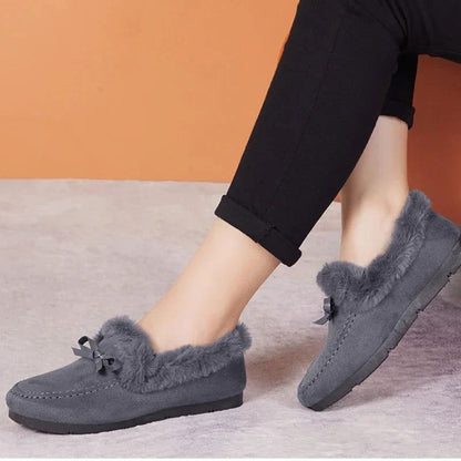 Mocassins Femme Hiver Doublés en Fourrure - Chaleur et Chic