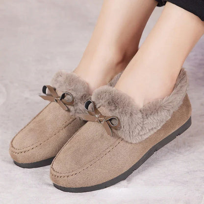 Mocassins Femme Hiver Doublés en Fourrure - Chaleur et Chic