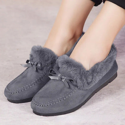 Mocassins Femme Hiver Doublés en Fourrure - Chaleur et Chic