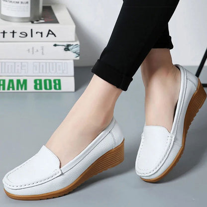 Mocassins Femme à Semelle Compensée