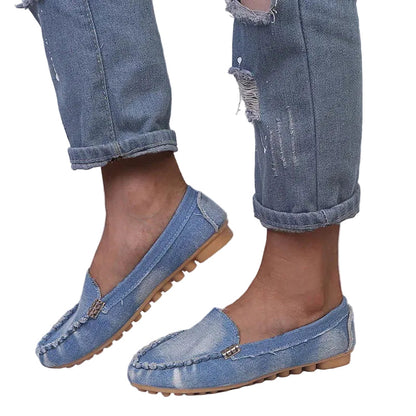 Mocassins Femme en Denim - Style Décontracté et Confort