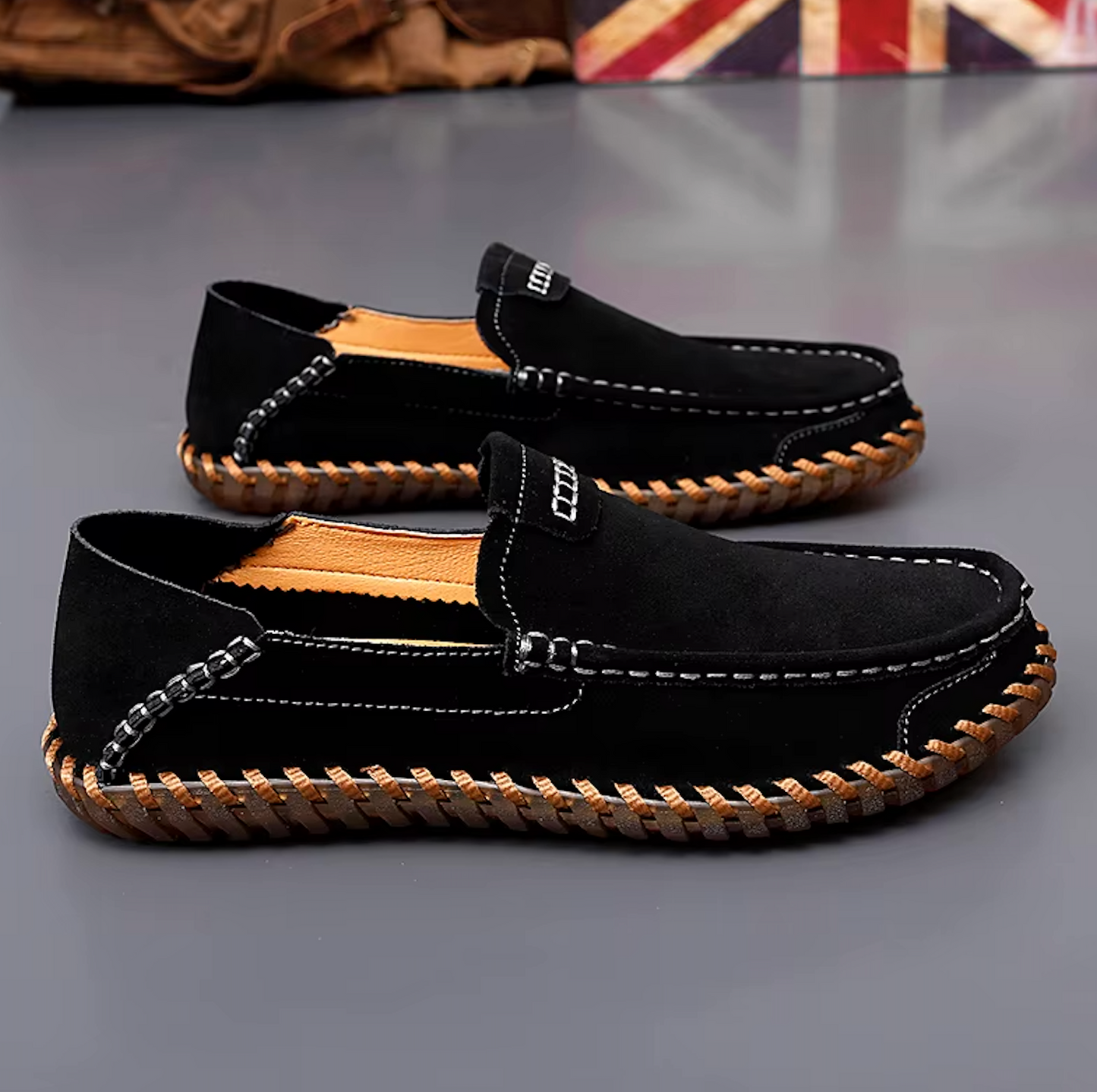 Mocassins Homme Casual en Daim Souple