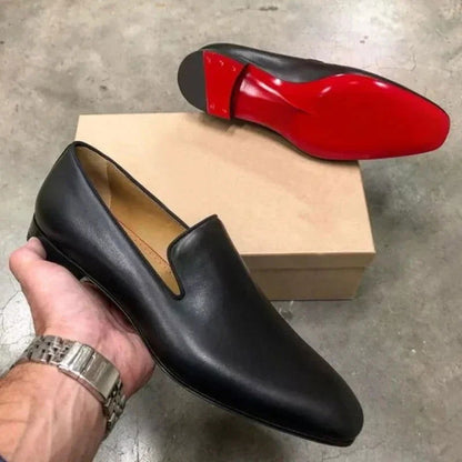Mocassins Homme Classe avec Semelle Rouge - Style Luxe