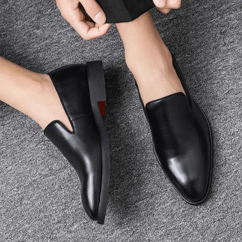 Mocassins Homme Classe avec Semelle Rouge - Style Luxe