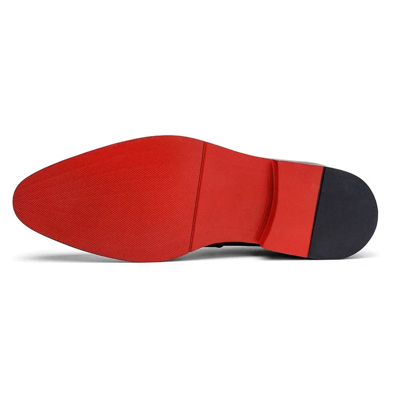 Mocassins Homme Classe avec Semelle Rouge - Style Luxe