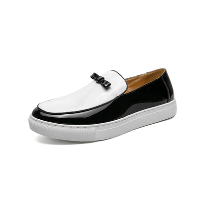 Mocassins Homme Moderne en Cuir avec Pompons