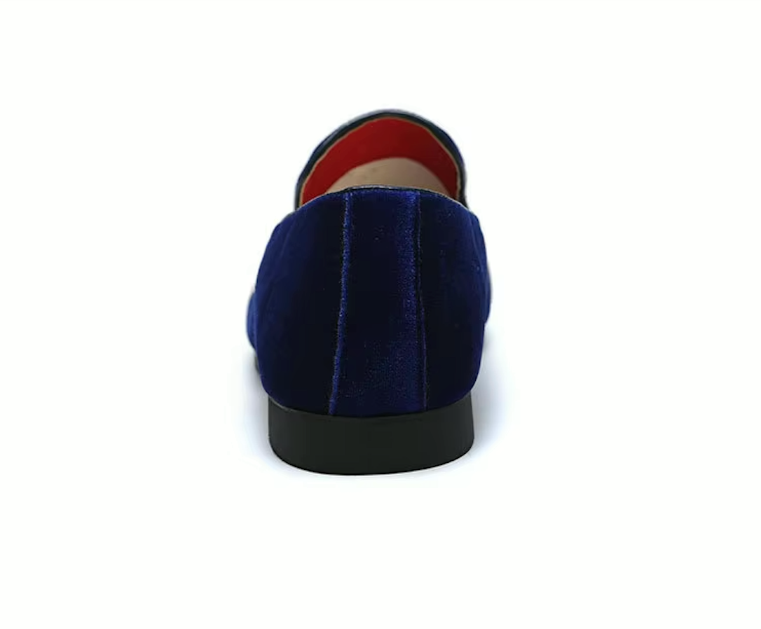 Mocassins Homme Prestige en Velours - Finitions Métalliques Modernes