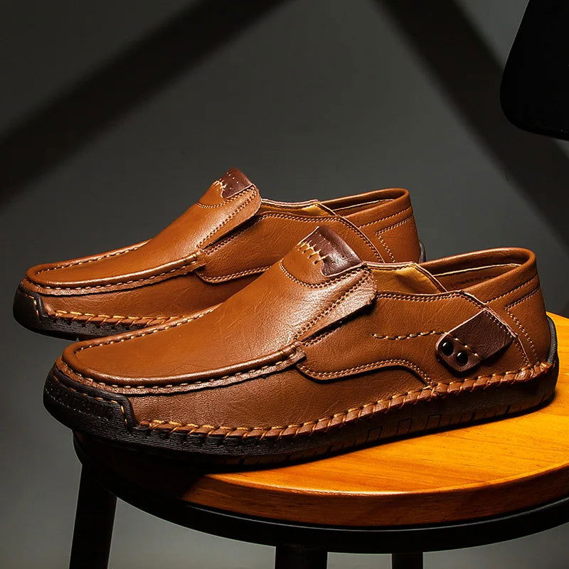 Mocassins Homme en Cuir - Finition Artisanale