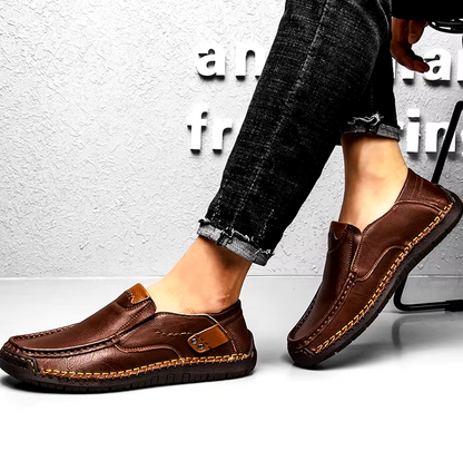 Mocassins Homme en Cuir - Finition Artisanale