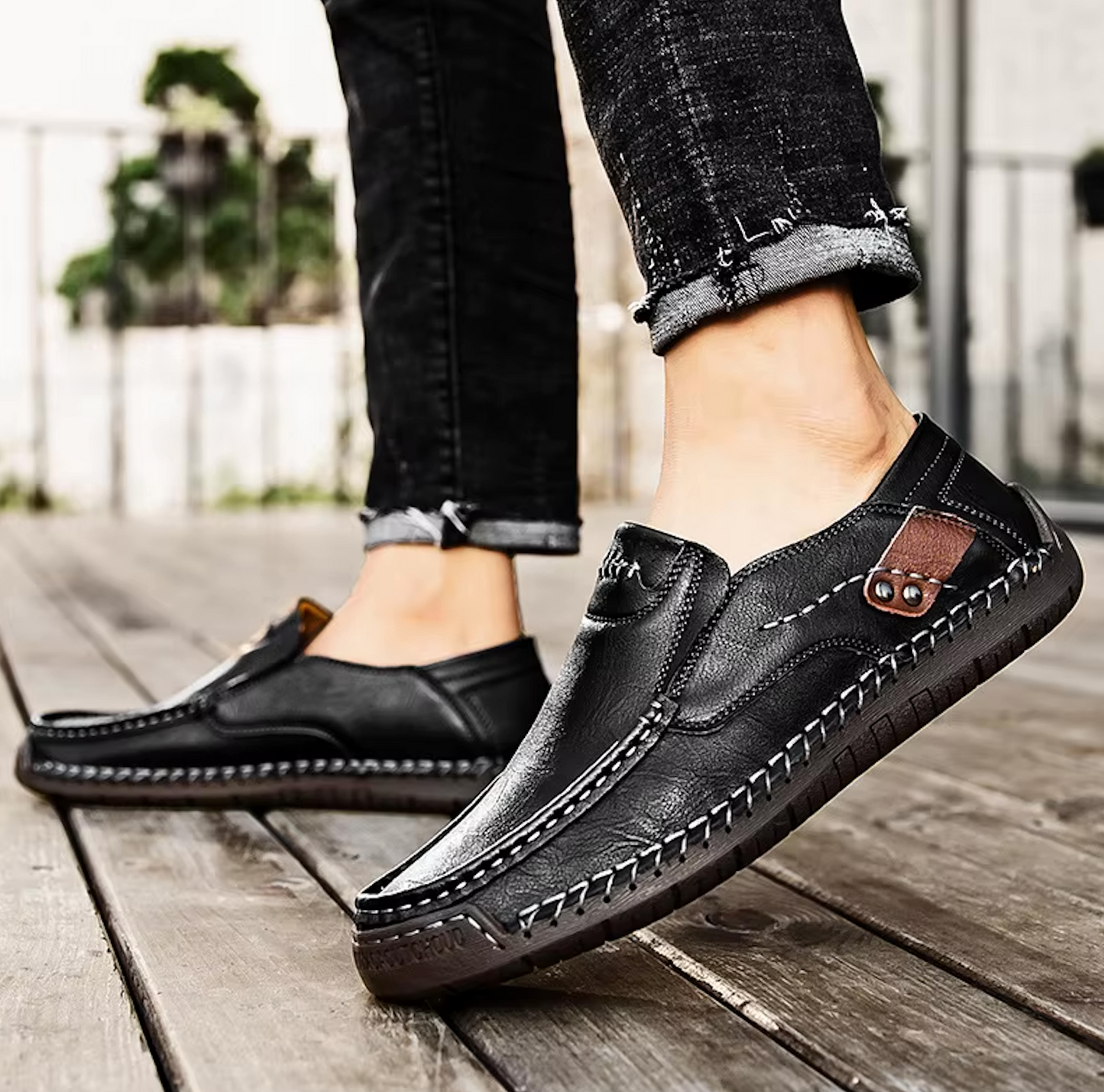 Mocassins Homme en Cuir - Finition Artisanale