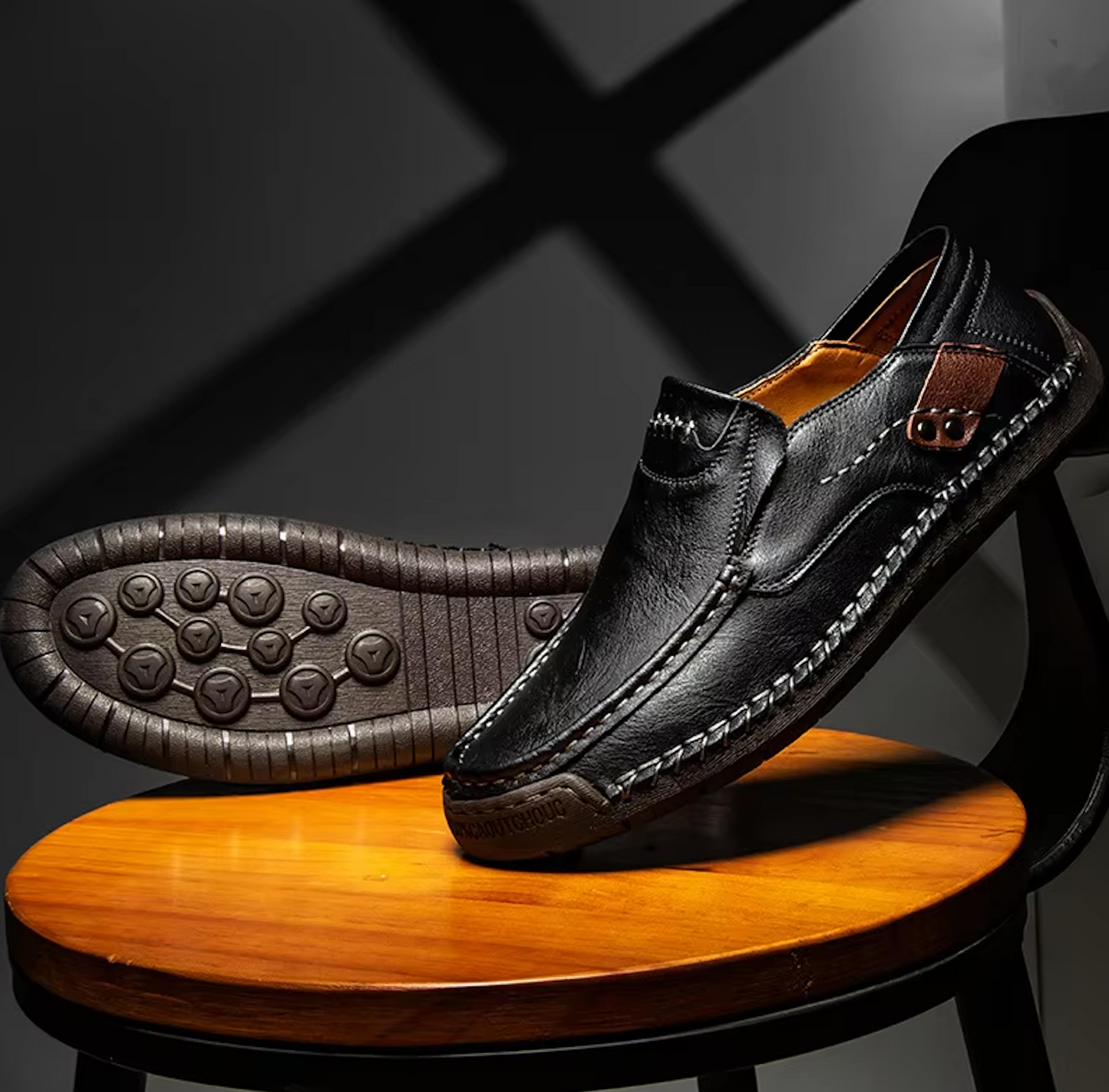 Mocassins Homme en Cuir - Finition Artisanale