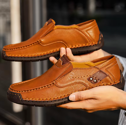 Mocassins Homme en Cuir - Finition Artisanale